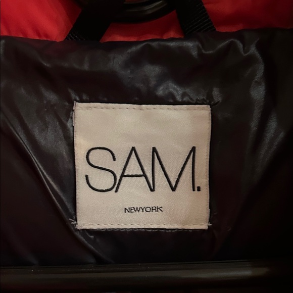 SAM Red Quilted Puffer Jacket - Picture 6 of 6